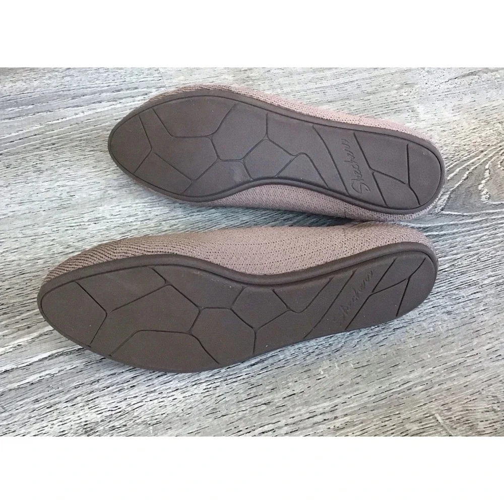 Skechers Cleo 2.0 Love Spell Ballet Flats Stretch 158343 Brown Women's Size 11